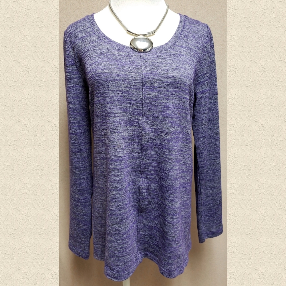 Jones NY Purple Long Top